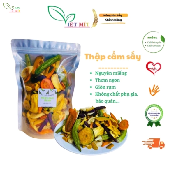 RAU CỦ VÀ TRÁI CÂY SẤY GIÒN HÀNG TẾT CAO CẤP